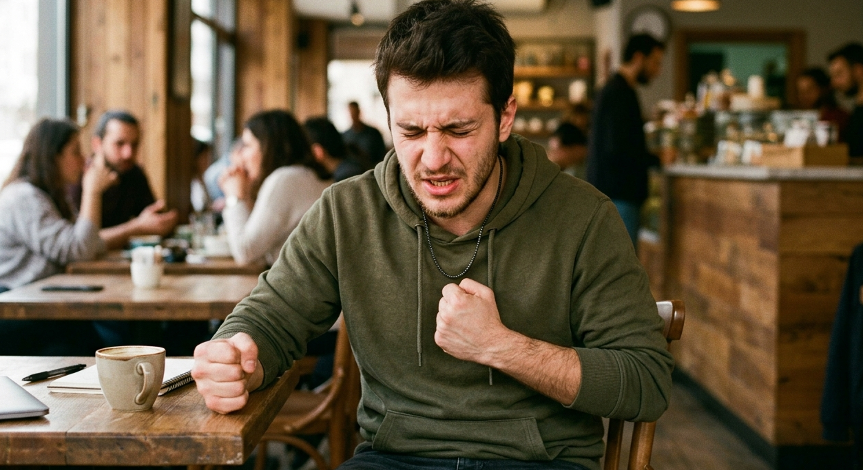 ikincil davranış yapan adam